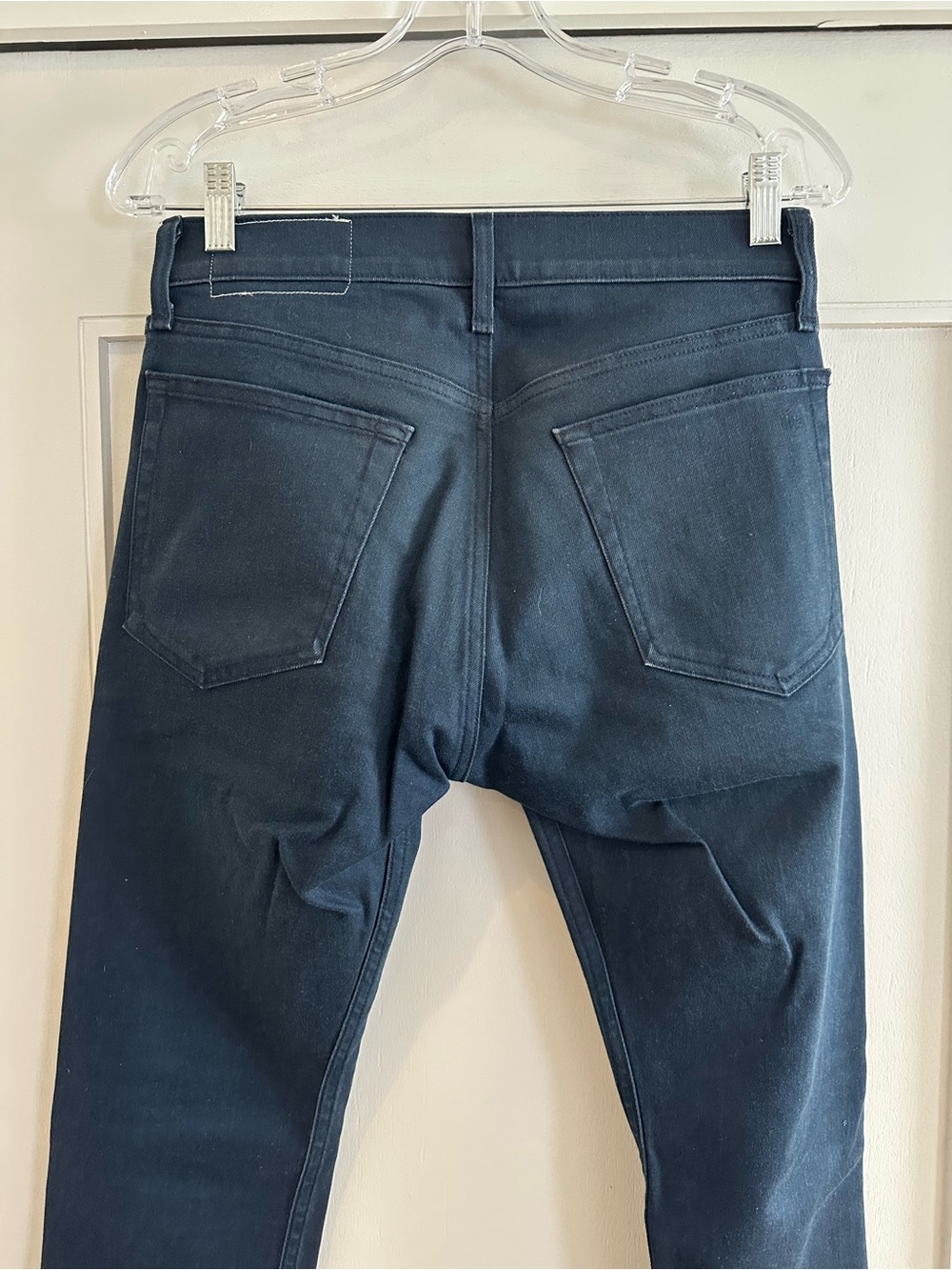 rag & bone Men's Skinny Jeans in Coated Navy - Picture 2 of 6